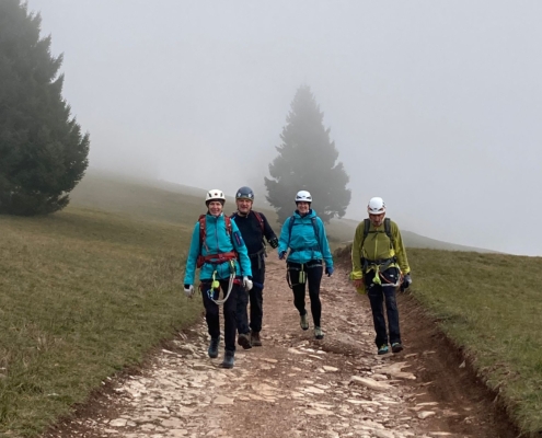 Abstieg vom Monte Casale