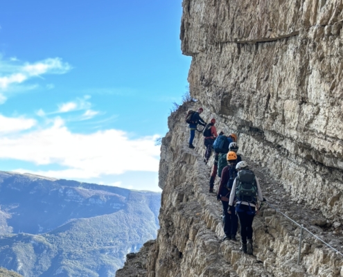 Als wäre man in der Brenta - Bänder des Sega Steiges