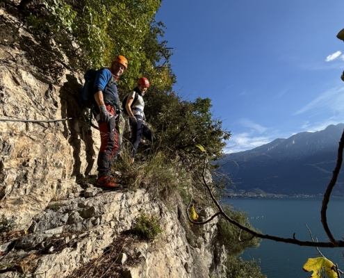 Der Camione del Garda ist ein alter anticer Steig der versichert wurde.